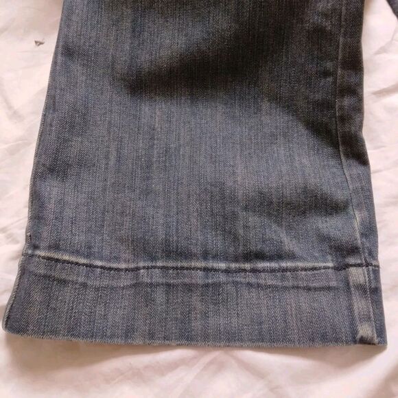 Vigoss Jeans Boot Cut High Rise Blue Denim Embroidered Pockets Womens Size 22 - Picture 11 of 11